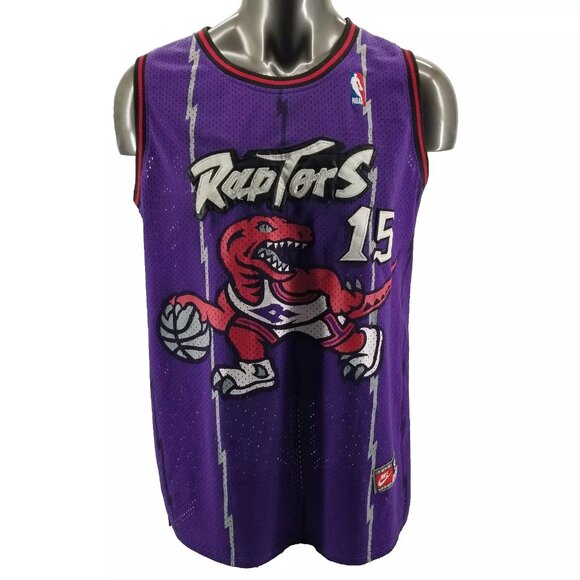 Toronto Raptors Vince Carter  Jersey VTG Nike #15 Men's Men’s 90s Y2K Sewn XL - Picture 1 of 8
